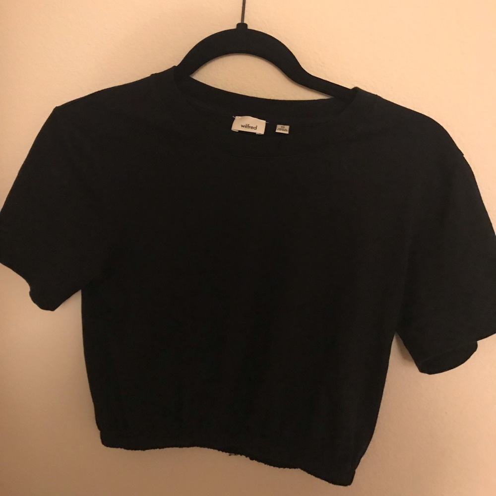 Wilfred black crop top